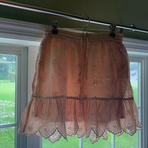 Light peach skirt